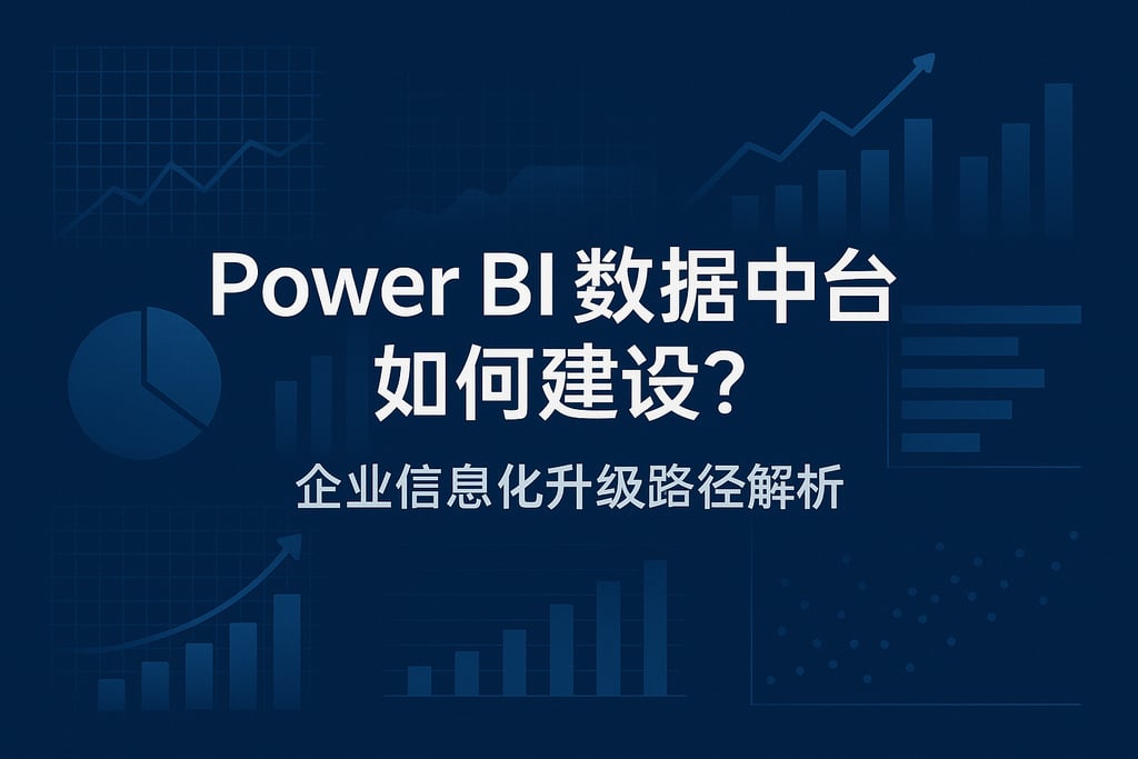 Power BI数据中台如何建设？企业信息化升级路径解析